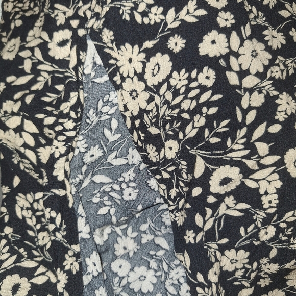 Sonoma Floral Maxi Dress MATERNITY Large Black with Tan Flowers - Picture 11 of 11